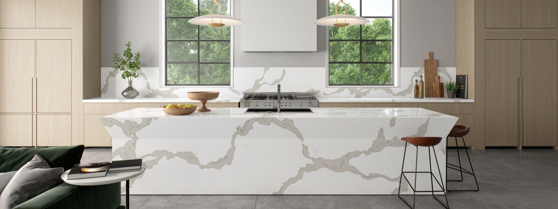 Caesarstone 5114 Calacatta Maximus | Naturstein Risse